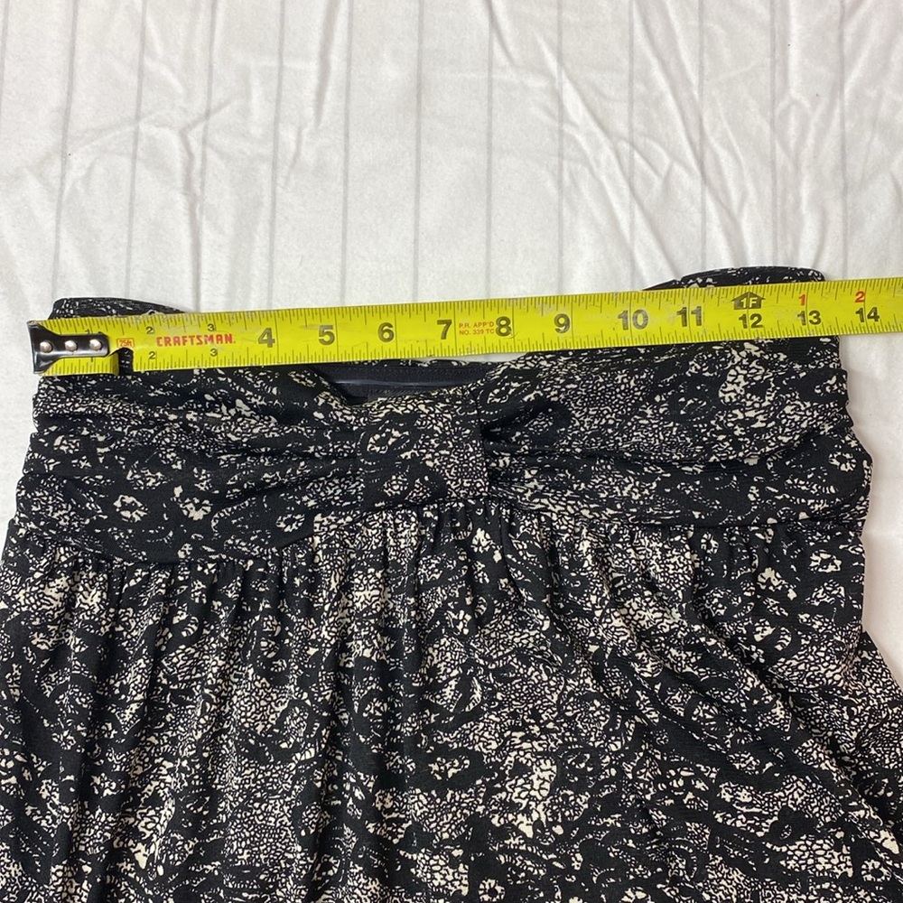 Express Women Black and White Strapless Strapless Top, Lightweight Sheer Top SzS - Picture 6 of 7